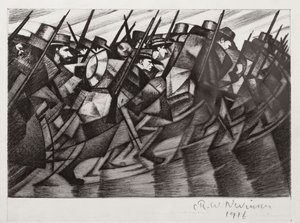 عودة القوات إلى الخنادق ، 1916 بواسطة كريستوفر ريتشارد وين نيفنسون